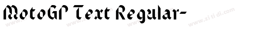 MotoGP Text Regular字体转换